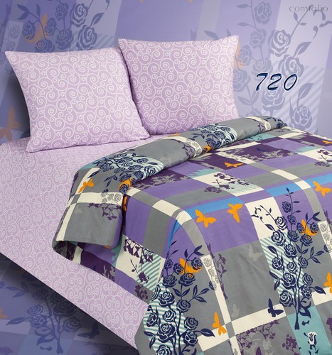 Комплект постельного белья ПА-4-720 Семья Поплин с наволочками 70х70х2 шт. - АльВиТек