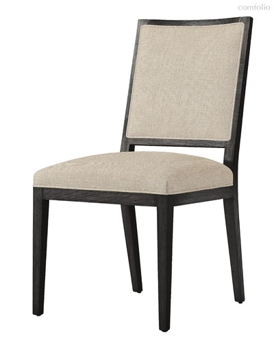 Чёрный стул из дуба Карлайл, цвет бежевый - Louvre Home