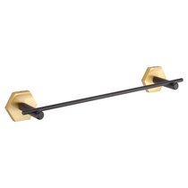 Держатель для полотенец Модерн, цвет Состаренная латунь, черный - Covali