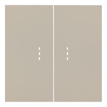 Клавиши двухклавишного выключателя с подсветкой 35612 LT, латте - Rikett