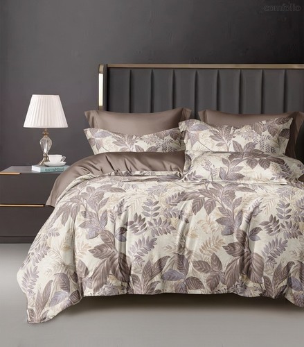 Комплект постельного белья CA-6-767 Евро Сатин печатный с наволочками 70х70х2шт.+50х70х2шт. - АльВиТек