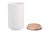 Банка для хранения Décor de table Home 750 мл, керамика, дерево, белая - Decor De Table