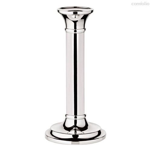 Подсвечник для столовой свечи Edzard Фиона d9хh18 см, посеребрение - Edzard