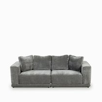 Диван Karla ширина 250, цвет серый/черный - Cosmo Red