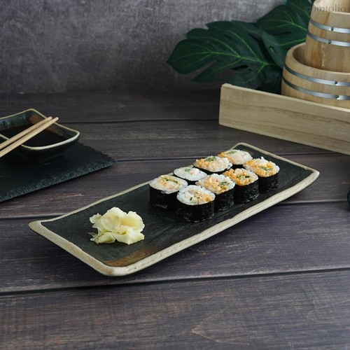 Блюдо прямоугольное 28,4*11,4*2,2 см Dark Matt Panasia P.L. Proff Cuisine - P.L. Proff Cuisine