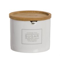 Сахарница с ложкой Essential 200гр, цвет белый - D'casa