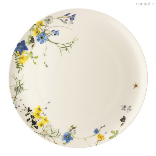 Тарелка обеденная Rosenthal Альпийские цветы 27 см, фарфор костяной - Rosenthal