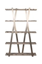 Стеллаж Зебрано (Zebrano) 120x33,5x185,5см - Garda Decor