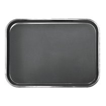 Поднос прорезиненный черный 45x35 см, пластик, - BarWare - P.L. Proff Cuisine