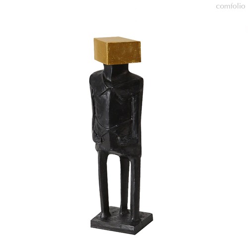 Статуэтка Golden Block Figure, цвет черный - Cosmo