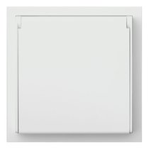 Розетка в сборе IP44 35946 MW, белый сатин - Rikett