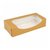 Коробка для суши/макарон с окном 20*9*4,5 см, натуральный, 50 шт/уп, бумага, Garcia de P - Garcia De Pou