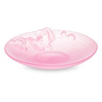 Блюдо Decor de Table Pate de Verre Cristal Орхидея 18 см, хрустальное тесто, розовое, п/к - Decor De Table