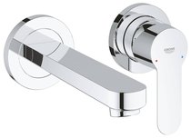 20474000 BauEdge Смеситель для раковины, на 2 отверстия, настенный монтаж, хром - Grohe