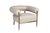 Кресло серое/матовое золото 95,5x82x77см - Garda Decor
