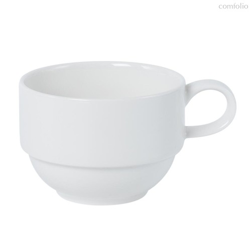Чашка 250 мл чайная d 9,2 см h6,5 см Simply Fine Plus Stackable 6шт., цвет белый - Noble