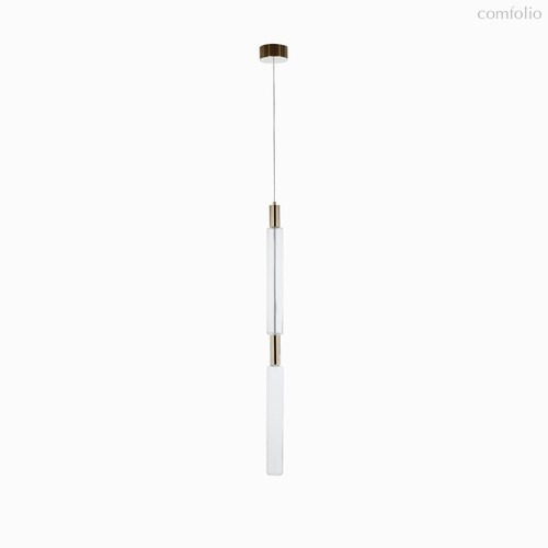 Подвесной светильник Waterfall Twin диаметр 7, цвет золотой/прозрачный - Cosmo