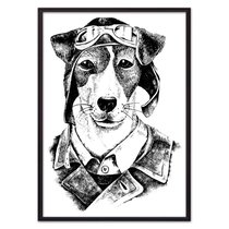 Собака-авиатор, 40x60 см - Dom Korleone