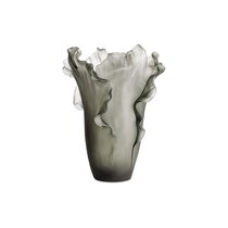 Ваза настольная Decor de Table Pate de Verre Cristal Мак 30 см, хрустальное тесто, серая, п/к - Decor De Table