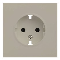 Лицевая панель для розетки 2к+з 35632 LT, латте - Rikett