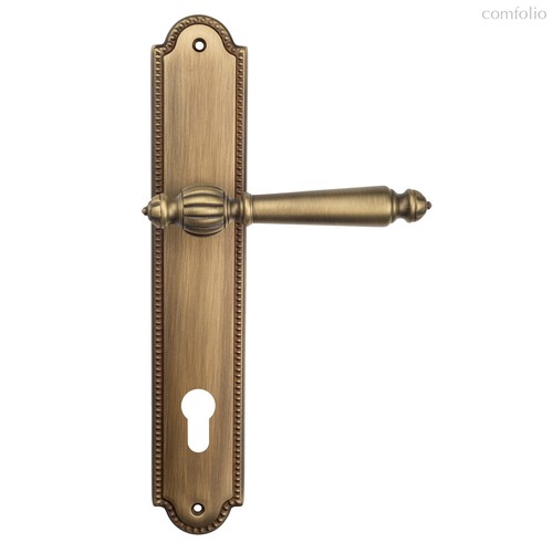 Дверная ручка Venezia Pellestrina CYL на планке PL98 матовая бронза - Venezia Collezione