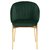 Кресло Coral, велюр, темно-зеленое, цвет темно-зеленый - Berg
