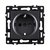 Розетка штепсельная SCHUKO 16A/250 В, черный Kollinger Asthetik AS-014BK - Kollinger
