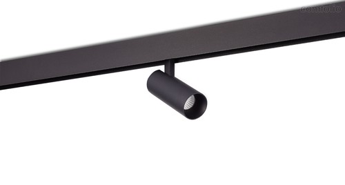 Led св-к для SPACE-Track system, Alpha, DC 48В 10Вт, D50xL160 мм, 796Лм, 36°, 3000К-6000K, управление Tuya Bluetooth, IP20, Ra >90, черный - Donolux