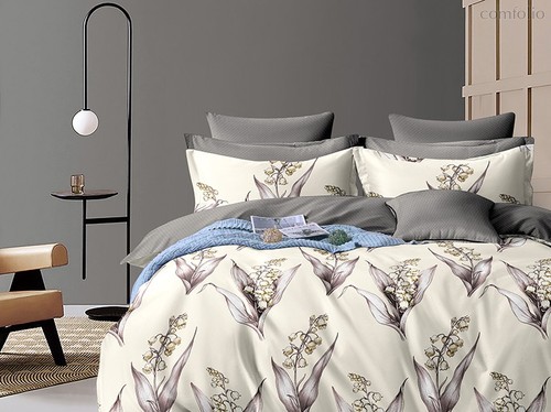 Комплект постельного белья CA-4-787 2сп Сатин печатный с наволочками 70х70х2 шт. - АльВиТек