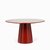 Обеденный стол Cargo диаметр 135, цвет красный - Cosmo