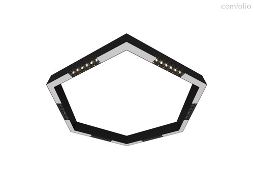 Donolux LED Eye-hex св-к накладной, 36W, 900х780мм, H71,5мм, 2200Lm, 34°, 3000К, IP20, корпус черный, цвет черный - Donolux