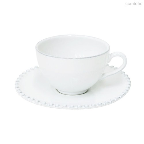 Чайная пара Pearl White PECS04-WHI(PECS04-02202F), цвет белый - Costa Nova