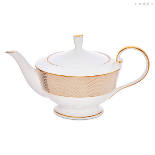 Чайник Narumi Золотой алмаз 940 мл, фарфор костяной - Narumi