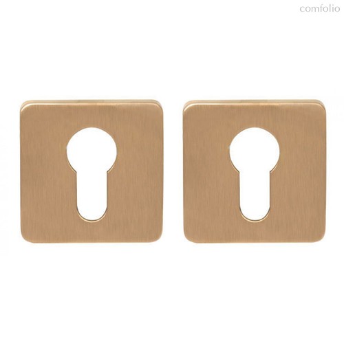 Накладка под цилиндр на квадратном основании COLOMBO PT13-OM матовое золото (2 шт) - Colombo Design