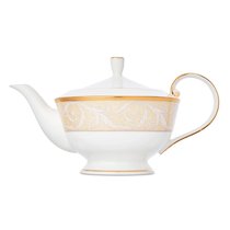 Чайник Narumi Золотой ноктюрн 940 мл, фарфор костяной - Narumi