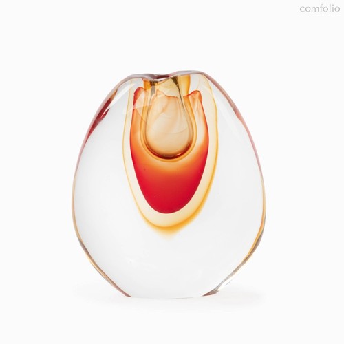 Ваза Bow высота 23, цвет оранжевый - Cosmo