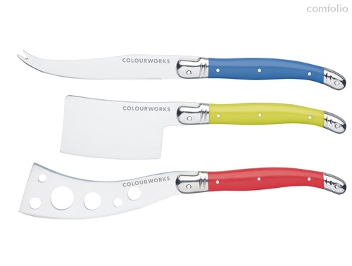 Нож для сыра, набор 3 шт, Colourworks Brights - KitchenCraft