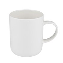 Кружка 275 мл белая d 7,4 см h9,2 см фарфор Coupe Fine Plus 6шт., цвет белый - Noble