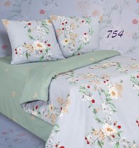 Комплект постельного белья ПА-4-754 Семья Поплин с наволочками 70х70х2 шт. - АльВиТек