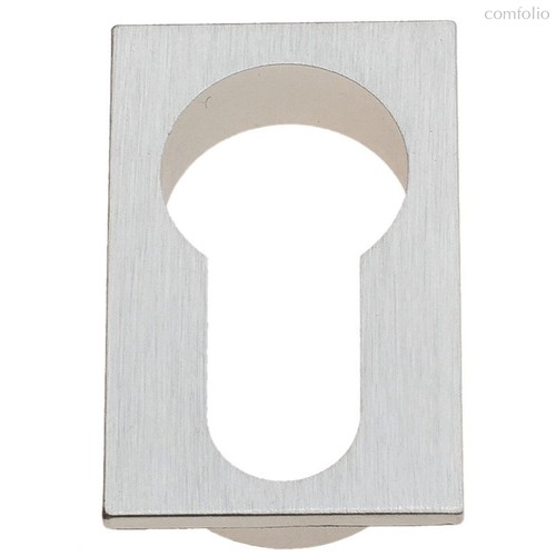 Накладка под цилиндр на прямоугольном основании Fratelli Cattini CYL 4FS-CS матовый хром 2 шт. - Fratelli Cattini