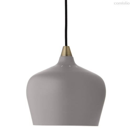 Лампа подвесная Cohen XL, серая матовая, черный шнур - Frandsen