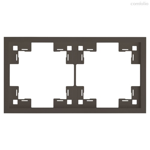 Рамка двухместная 35820 CP, капучино, 2 поста - Rikett