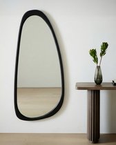 Зеркало в ассиметричной раме Рино, цвет черный - Louvre Home