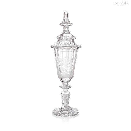 Ваза-кубок Moser Въезд Карла V в Антверпен 61,5 см, хрусталь, п/к - Moser