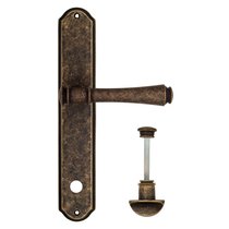 Дверная ручка Venezia Callisto WC-2 на планке PL02 античная бронза - Venezia Collezione
