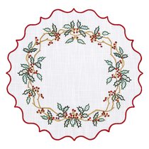 Набор из двух салфеток под приборы Festive wreath из коллекции New Year Essential, ?38 см - Tkano