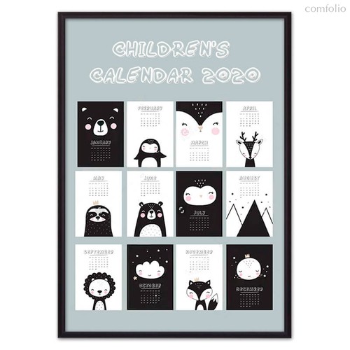 Детский календарь №1, 40x60 см - Dom Korleone