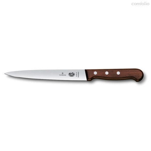 Нож филейный Victorinox Rosewood, гибкое лезвие, 18 см, ручка розовое дерево - Victorinox