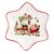 Блюдо 3D Decor de table Рождественский винтаж Звезда 21 см, фарфор - Decor De Table