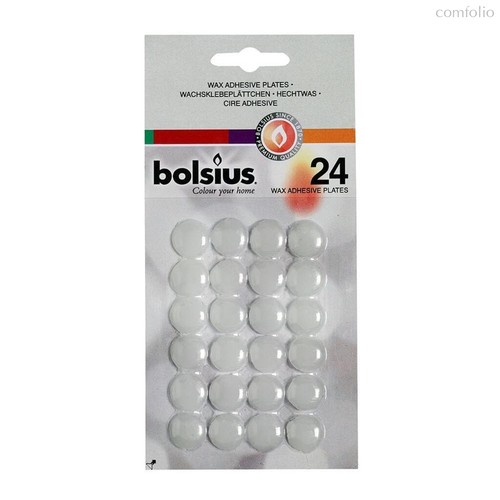 Восковые пластины Bolsius для крепления свечей к подсвечнику, 24 шт/уп - Bolsius